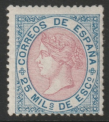 Spain 1867 Sc 96 MLH*