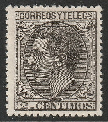 Spain 1879 Sc 242 MLH* creases