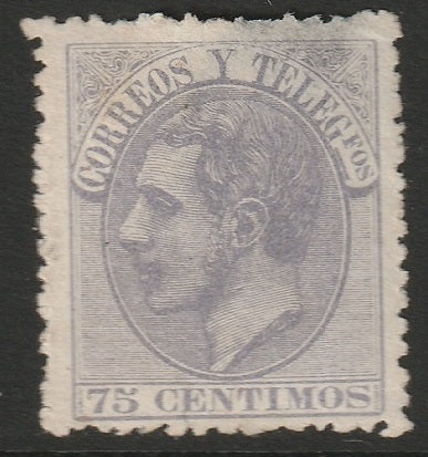 Spain 1882 Sc 254 MNG(*) large thin