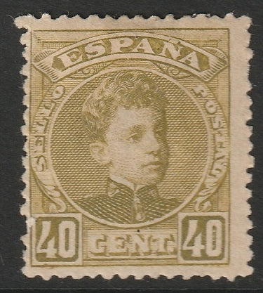 Spain 1901 Sc 281 MH* disturbed gum