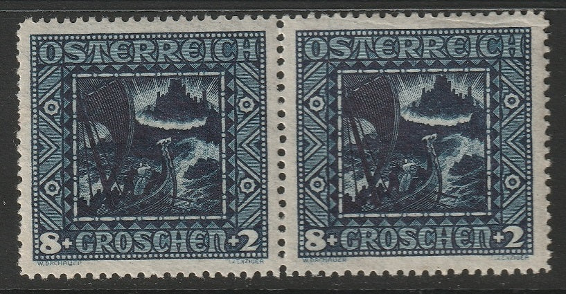 Austria 1926 Sc B72a pair MNH**