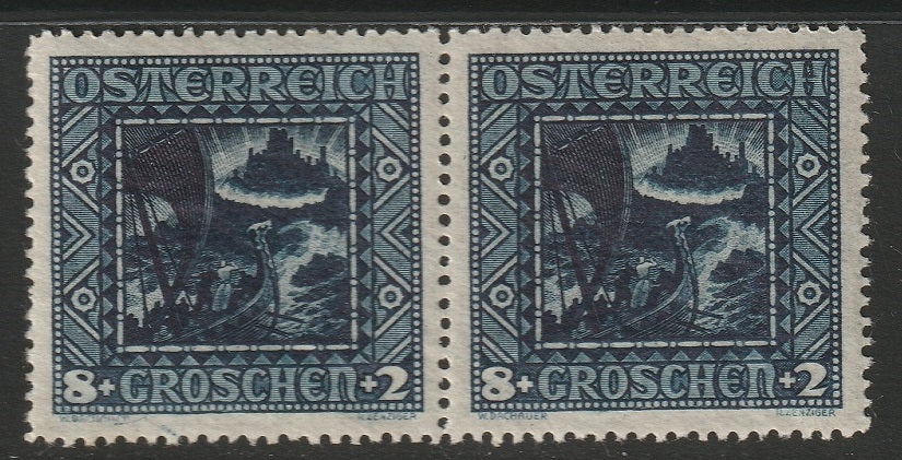 Austria 1926 Sc B72a pair MNH**