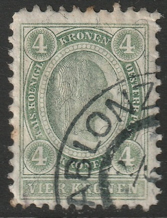 Austria 1899 Sc 85 used Gablonz cancel