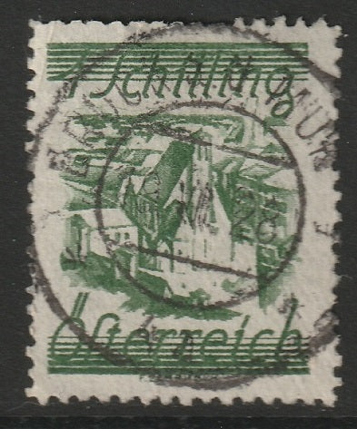 Austria 1925 Sc 323a used lighter green nice cancel