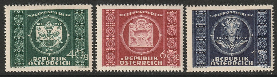 Austria 1949 Sc 565-7 set MNH**