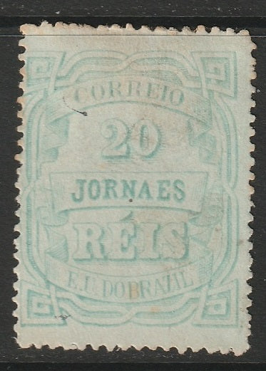 Brazil 1890 Sc P20 newspaper used light cancel toning