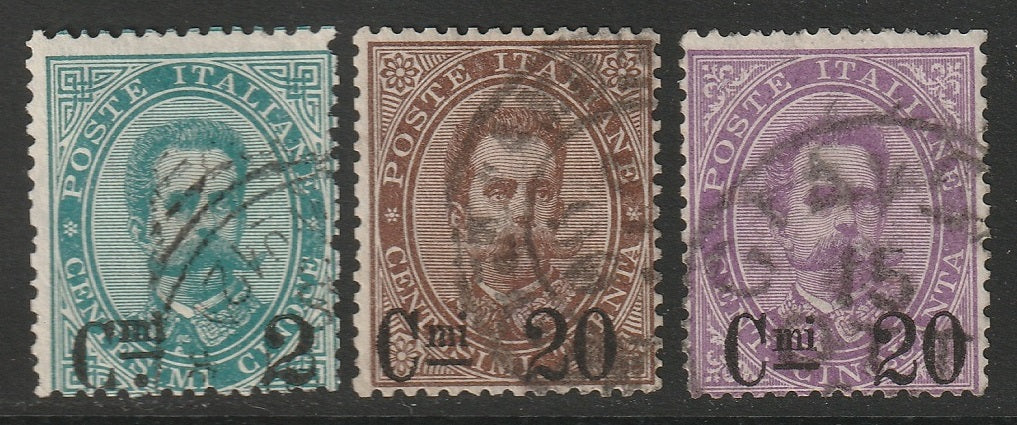 Italy 1890 Sc 64-6 set used