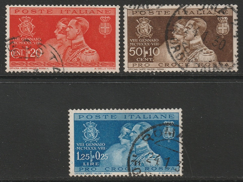 Italy 1930 Sc 239-41 set used