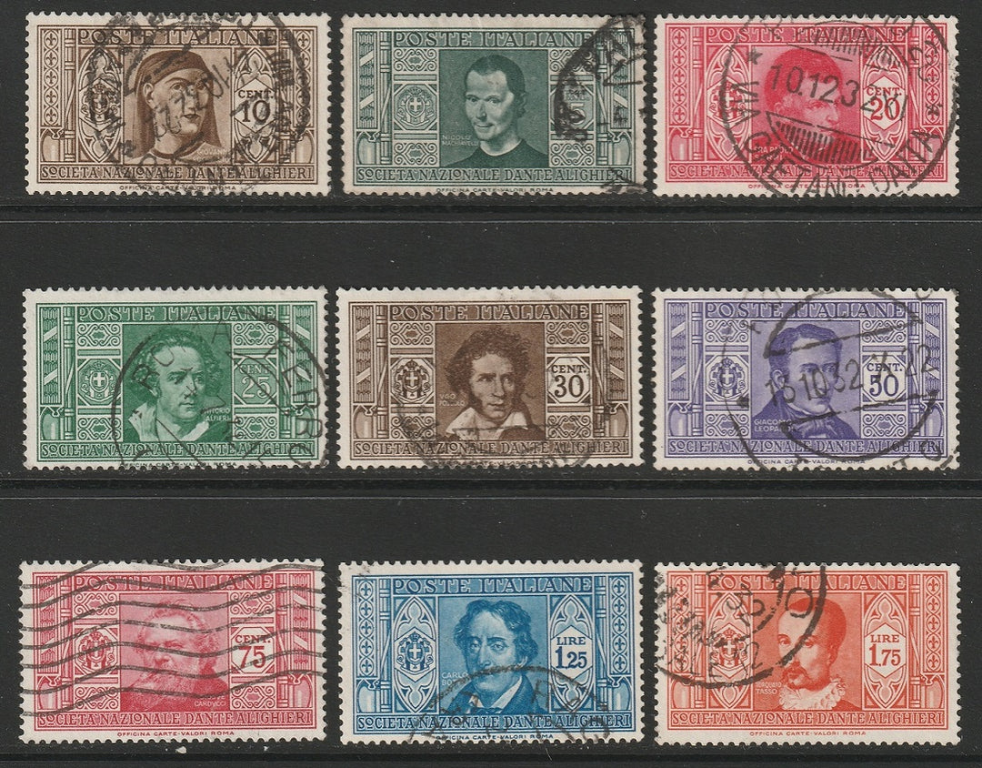 Italy 1932 Sc 268-76 partial set used