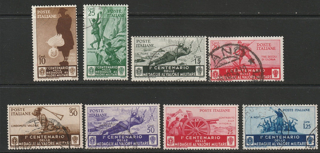 Italy 1934 Sc 331-8 partial set used