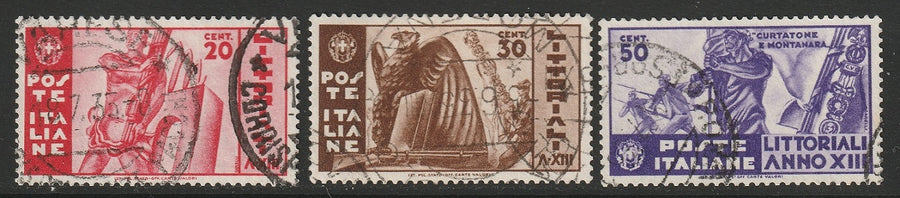 Italy 1935 Sc 342-4 set used