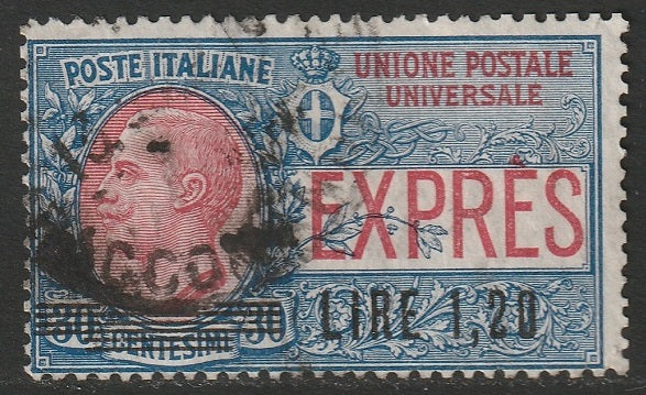 Italy 1921 Sc E10 express used