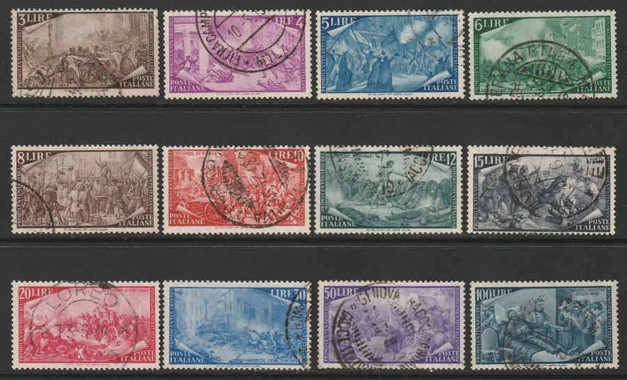 Italy 1948 Sc 495-506 set used