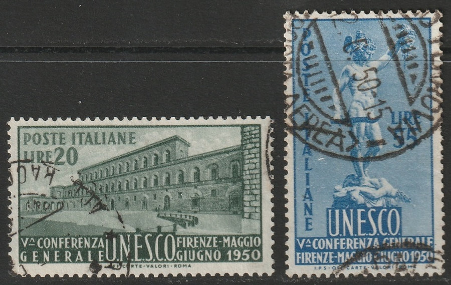 Italy 1950 Sc 533-4 set used