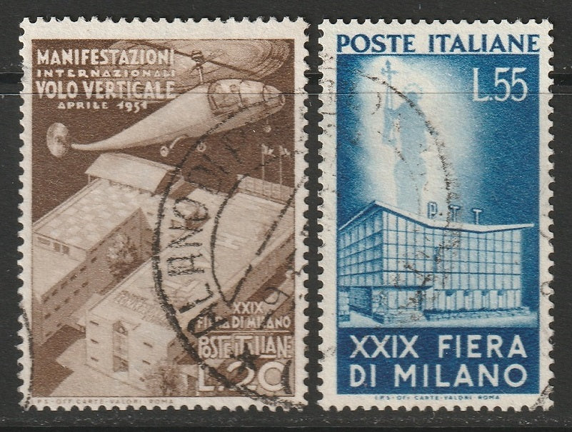 Italy 1951 Sc 572-3 set used