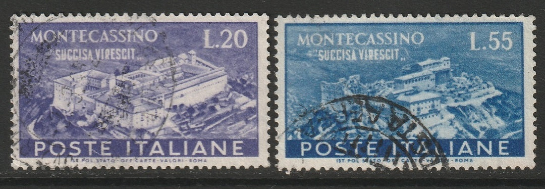 Italy 1951 Sc 579-80 set used