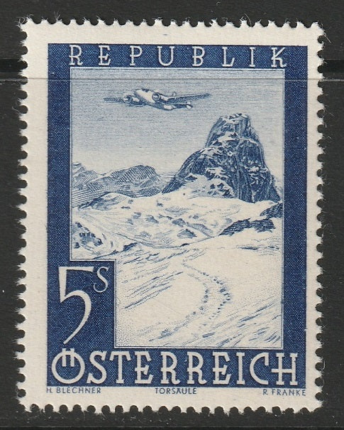 Austria 1947 Sc C52 var air post MNH** variety