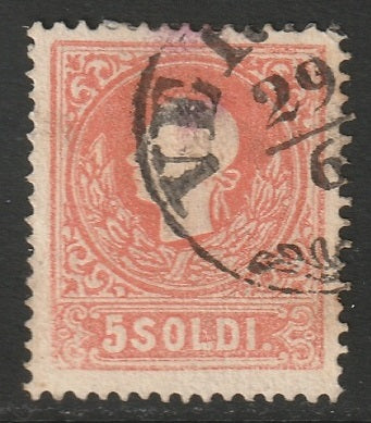 Lombardy Venetia 1858 Sc 10a used Verona cancel type I