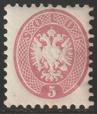 Lombardy Venetia 1864 Sc 22 MH*