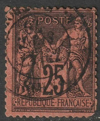 France 1878 Sc 93 used thin