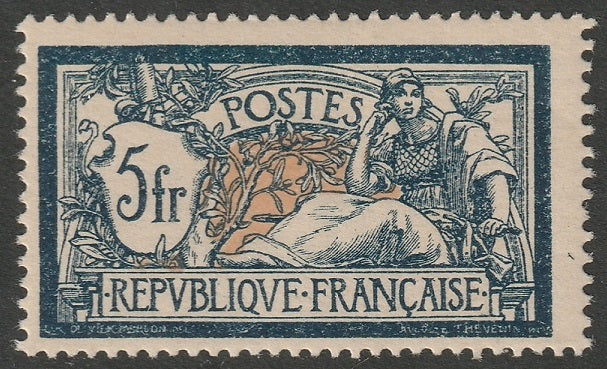 France 1900 Sc 130 MLH*  cream paper