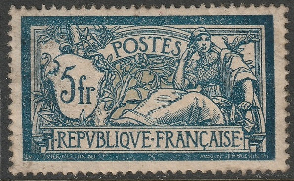 France 1900 Sc 130 MH* stained/partial gum