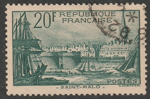 France 1938 Sc 347 used cream paper