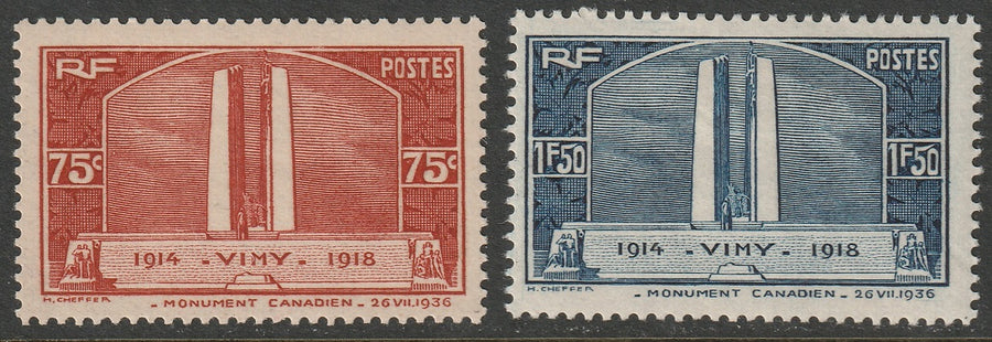 France 1936 Sc 311-2 set MLH*