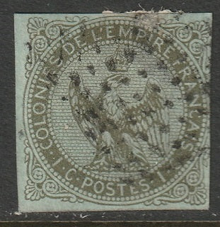 French Colonies 1862 Sc 1 used thins