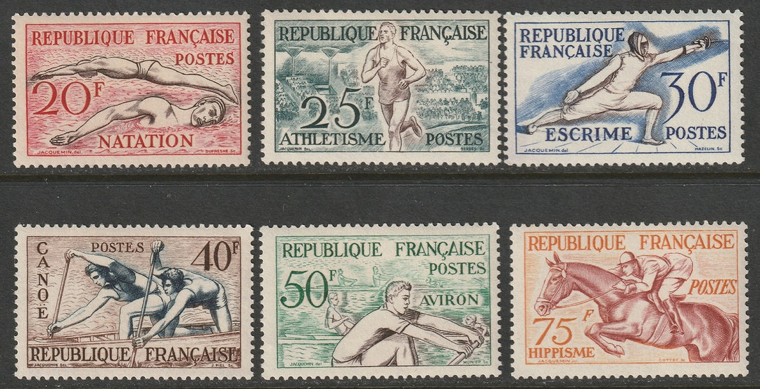 France 1953 Sc 700-5 set MLH*