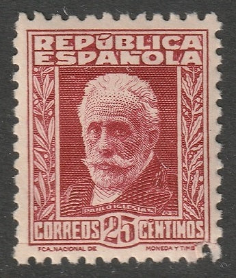 Spain 1931 Sc 520 MNH** damaged corner