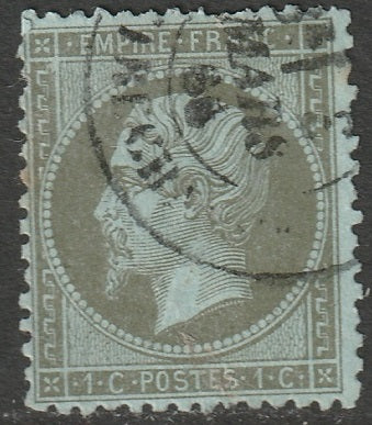 France 1862 Sc 22 used Beaumarchais cancel