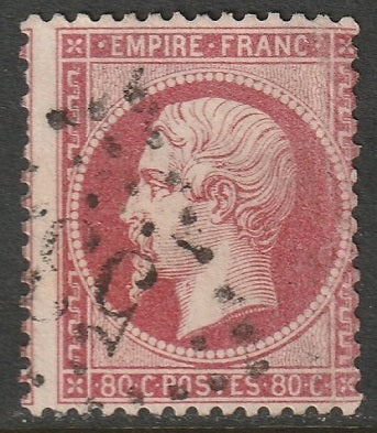 France 1862 Sc 28a used GC cancel