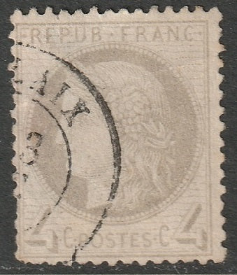 France 1870 Sc 52 used multiple creases