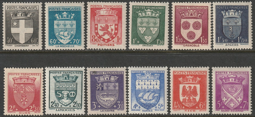 France 1942 Sc B135-46 set MLH*