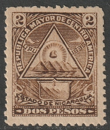 Nicaragua 1898 Sc 109L MH* some disturbed gum