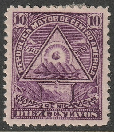 Nicaragua 1898 Sc 109G MH*