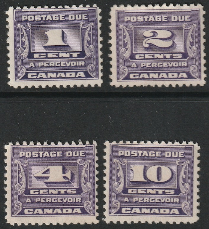 Canada 1933 Sc J11-4 postage due set MNG(*)