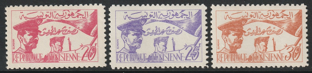 Tunisia 1957 Sc 312-4 set MNH**