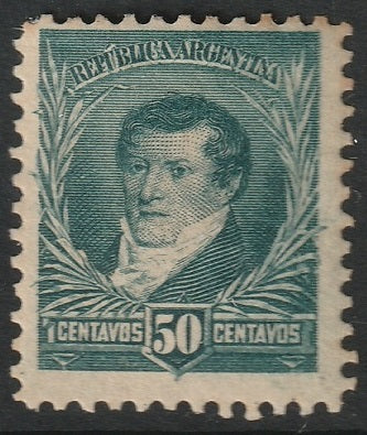 Argentina 1892 Sc 102 MH* perf toning