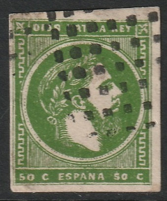 Spain 1874 Sc X6 Carlist used