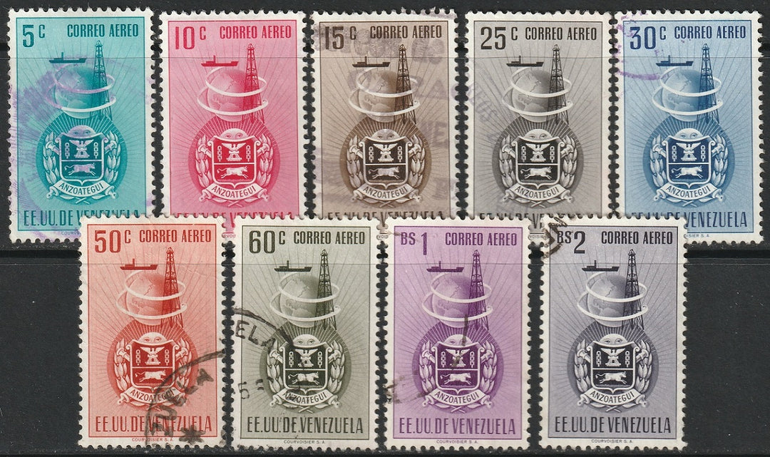 Venezuela 1951 Sc C356-64 air post set used
