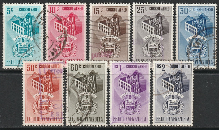 Venezuela 1951 Sc C464-72 air post set used