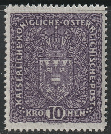 Austria 1916 Sc 163 MNH** deep violet