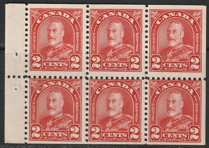 Canada 1930 Sc 165b booklet pane MNH**