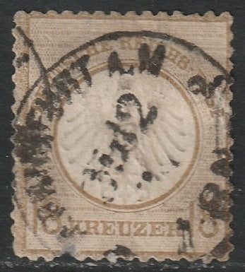 Germany 1872 Sc 11 used Frankfurt a.M. cancel thins