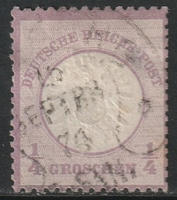 Germany 1872 Sc 14 used horseshoe cancel small thin