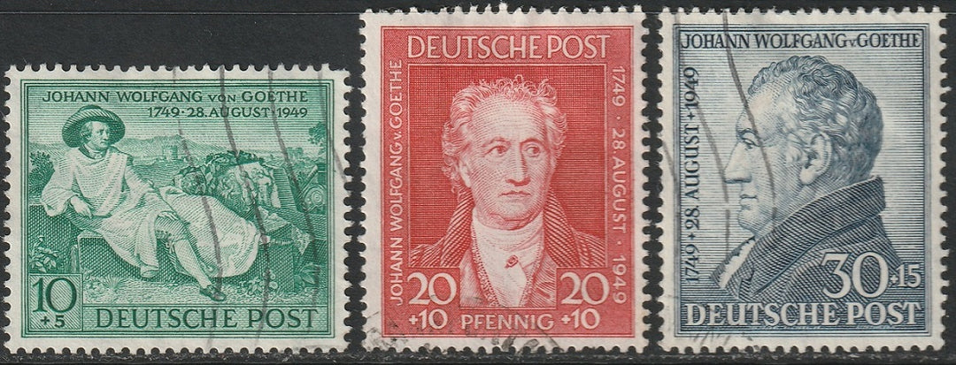 Germany 1949 Sc B306-8 set used