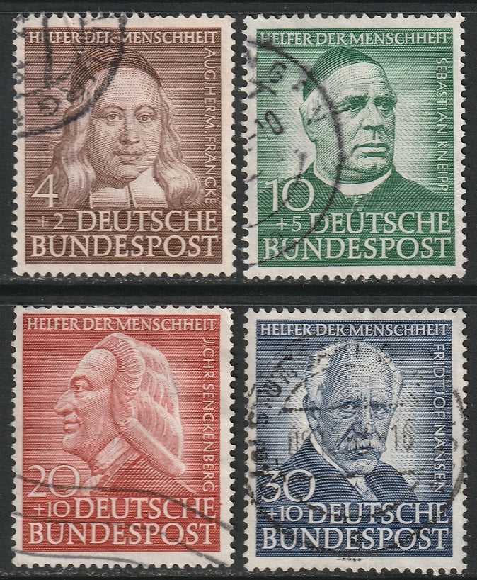 Germany 1953 Sc B334-7 set used