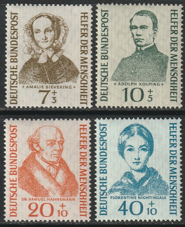 Germany 1955 Sc B344-7 set MNH**